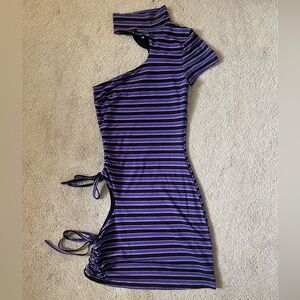I.AM.GIA Striped Cut-Out Dress